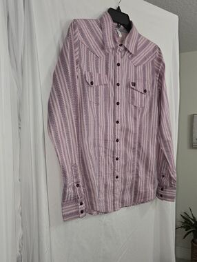 Cinch Women's Pink Patterned Western Button-Down Shirt